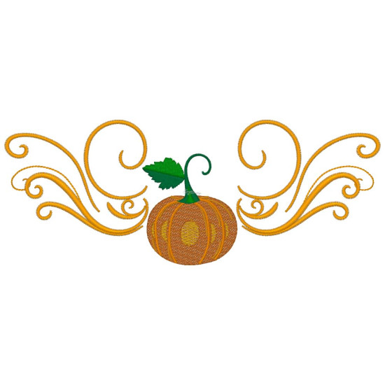 Pumpkin machine embroidery designs