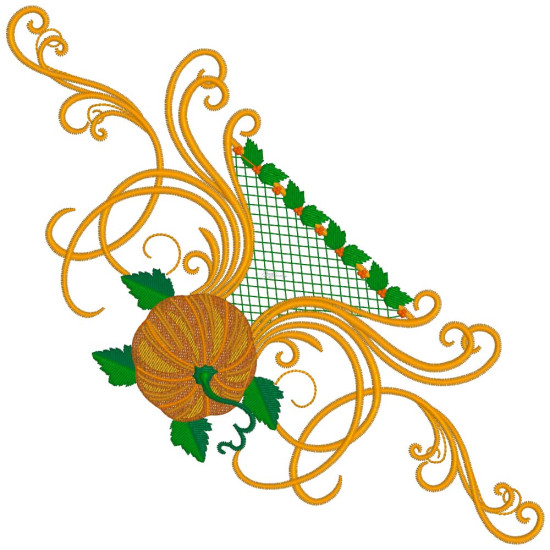 Pumpkin machine embroidery designs