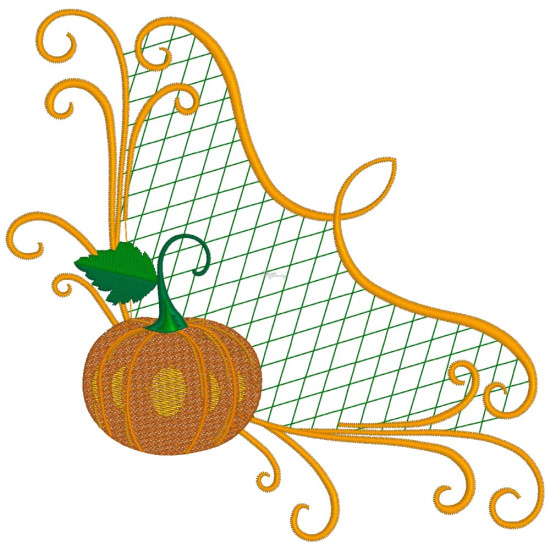 Pumpkin machine embroidery designs