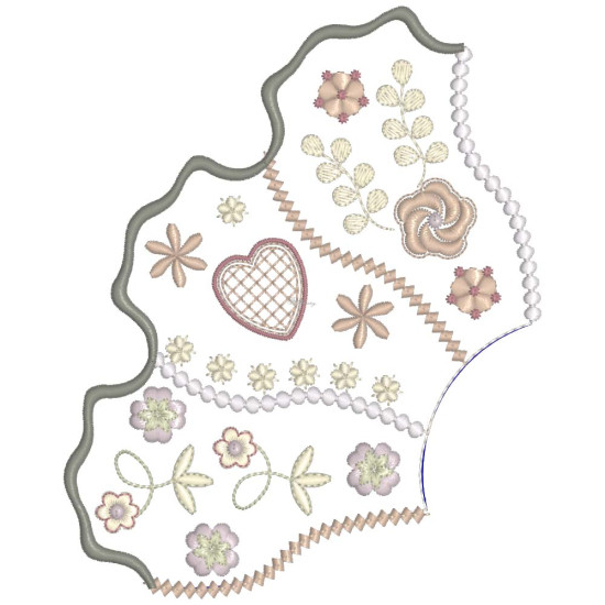 Romantic Crazy Quilt 13