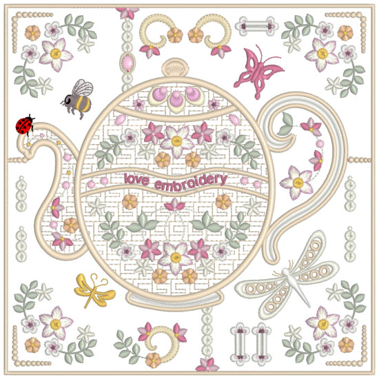 Romantic Crazy Quilt 16  