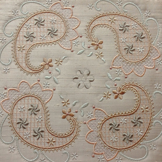 Almond Silk Paisley 4