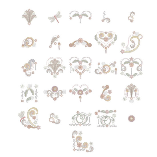 Breathtakingly Beautiful Curlicues machine embroidery designs