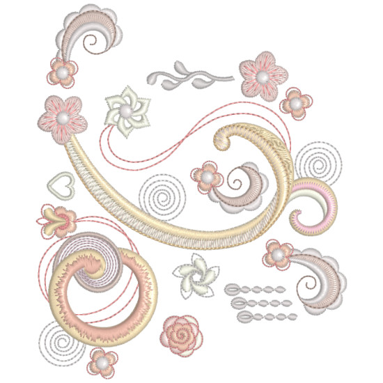 Breathtakingly Beautiful Curlicues machine embroidery designs