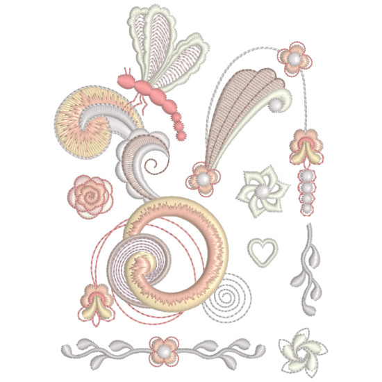Breathtakingly Beautiful Curlicues machine embroidery designs