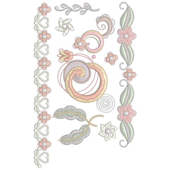 Breathtakingly Beautiful Curlicues machine embroidery designs