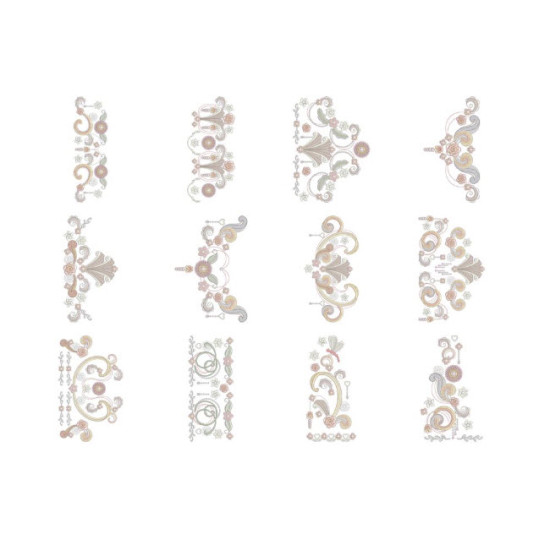 Breathtakingly Beautiful Curlicues machine embroidery designs