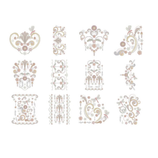Breathtakingly Beautiful Curlicues machine embroidery designs
