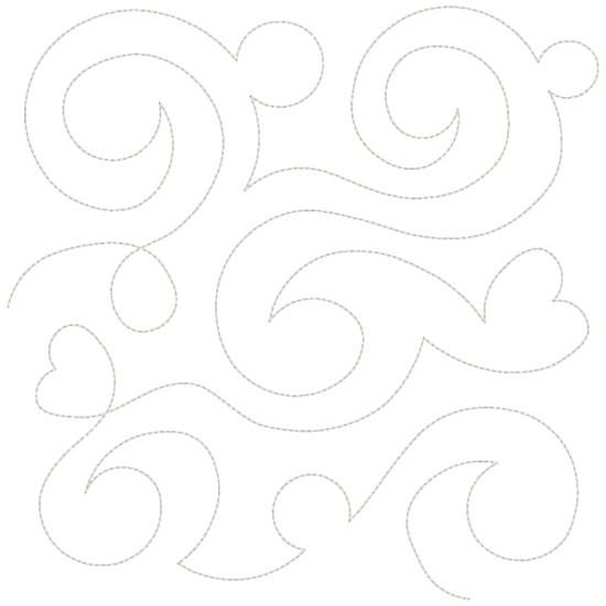 Breathtakingly Beautiful Curlicue Quilt Blocks