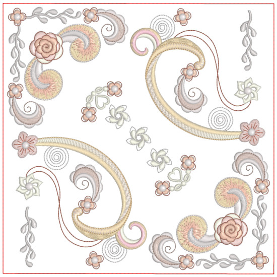 Breathtakingly Beautiful Curlicue Quilt Blocks
