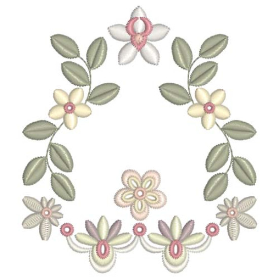 Beatrice Orchid floral embroidery designs