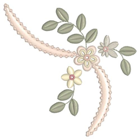Beatrice Orchid floral embroidery designs
