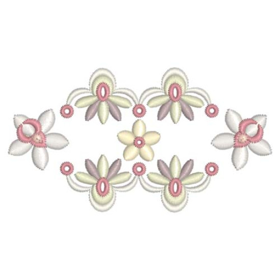 Beatrice Orchid floral embroidery designs