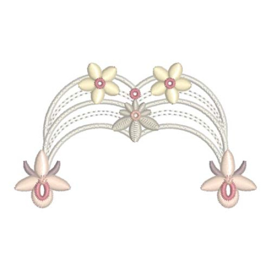 Beatrice Orchid floral embroidery designs