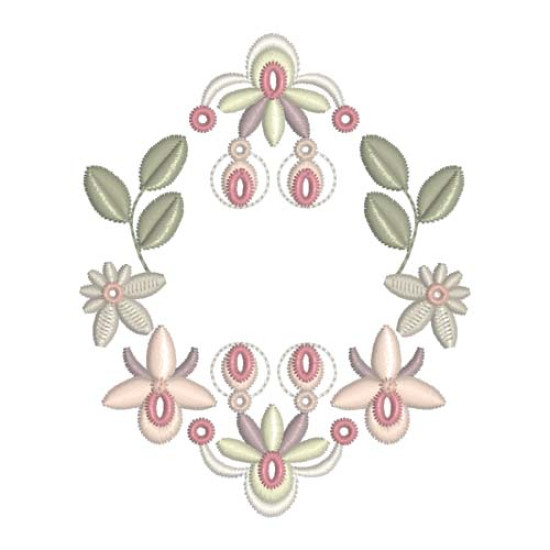 Beatrice Orchid floral embroidery designs