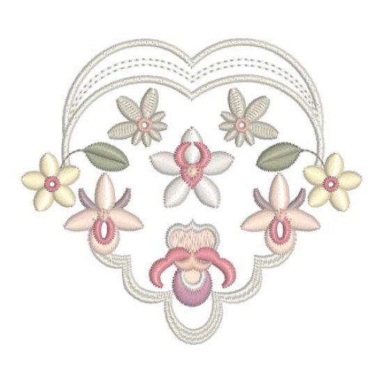 Beatrice Orchid floral embroidery designs