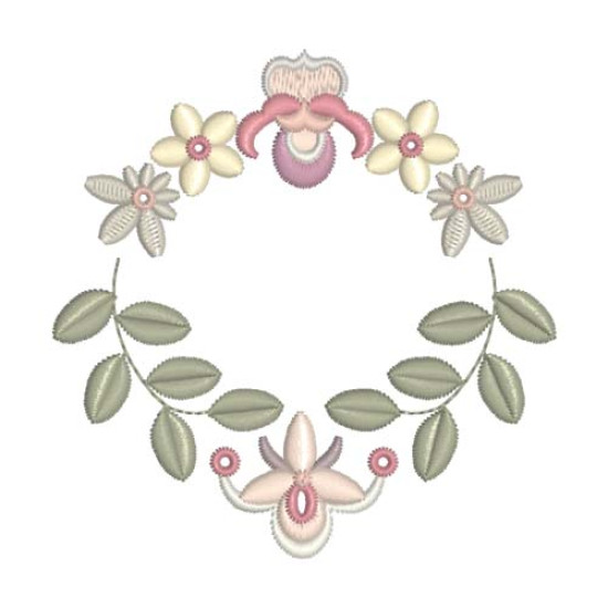Beatrice Orchid floral embroidery designs