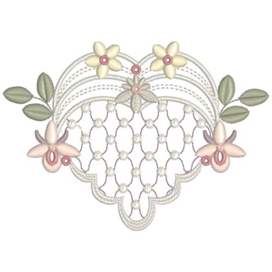 Beatrice Orchid floral embroidery designs