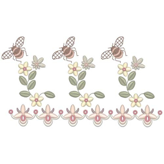 Beatrice Orchid floral embroidery designs