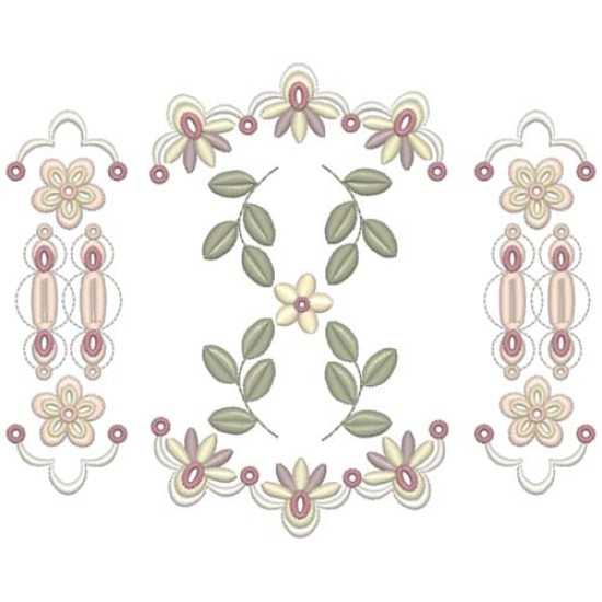 Beatrice Orchid floral embroidery designs