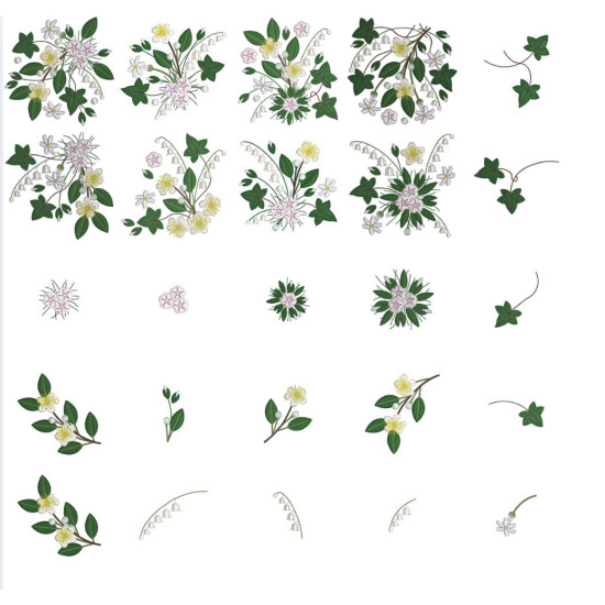 Bridal Grace machine embroidery