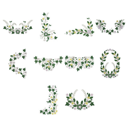 Bridal Grace machine embroidery