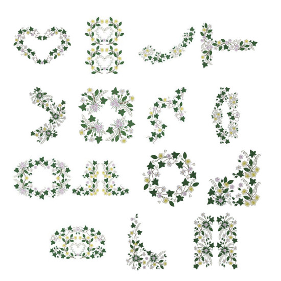 Bridal Grace machine embroidery