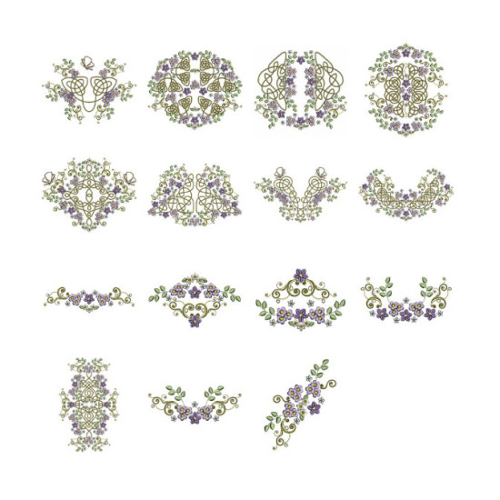 Celtic Grace machine embroidery