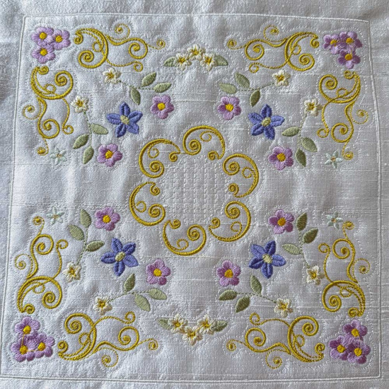 Celtic Grace machine embroidered quilt blocks