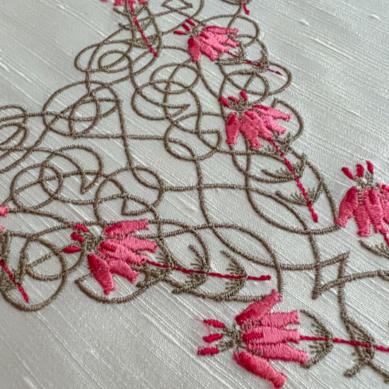 Celtic Heather machine embroidery