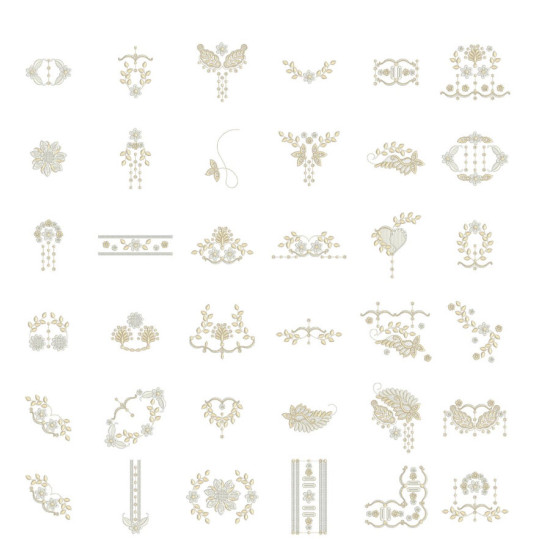 Cassandra's White Work embroidery designs