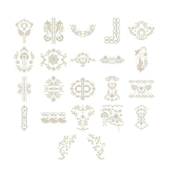 Cassandra's White Work embroidery designs