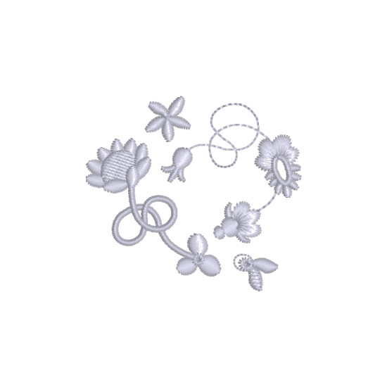Fleurs Françaises embroidery designs