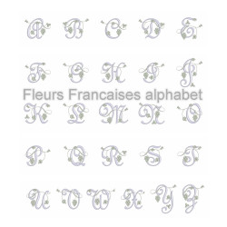 Fleurs Françaises Alphabet  