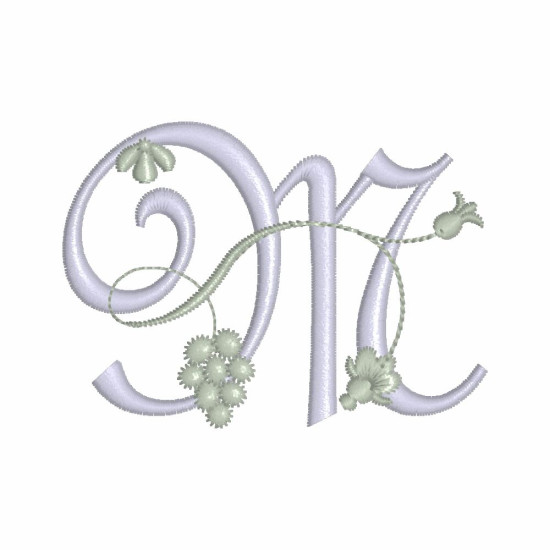 Fleurs Françaises Alphabet embroidery designs