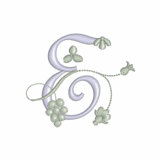 Fleurs Françaises Alphabet embroidery designs