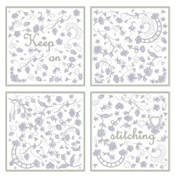 Fleurs Francaises Sampler blocks  