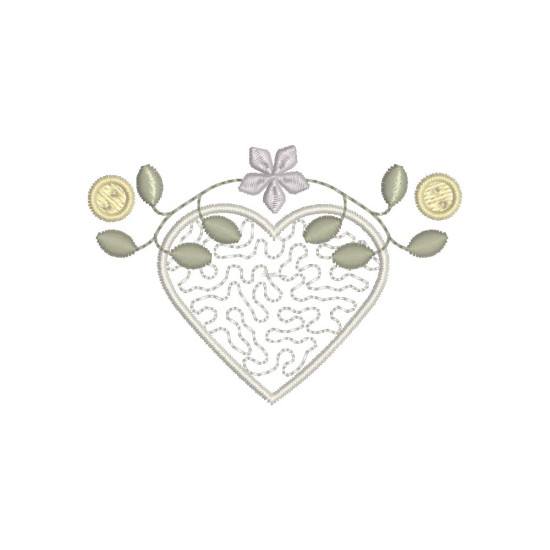 Gracieuse Bouton Broderie 1
