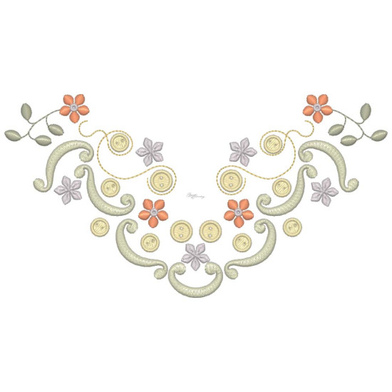 Gracieuse Bouton Broderie embroidery designs