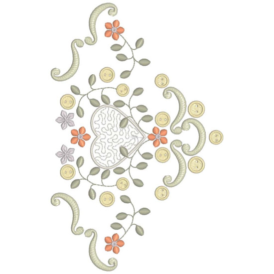 Gracieuse Bouton Broderie embroidery designs