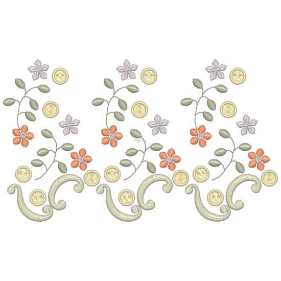 Gracieuse Bouton Broderie embroidery designs