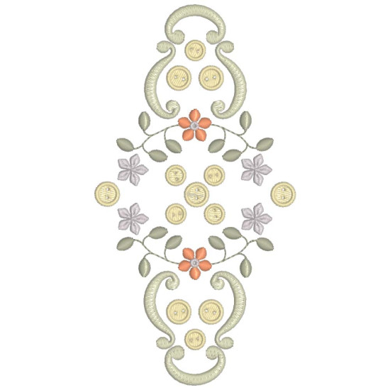 Gracieuse Bouton Broderie embroidery designs