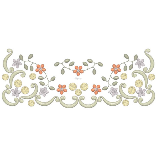 Gracieuse Bouton Broderie 3