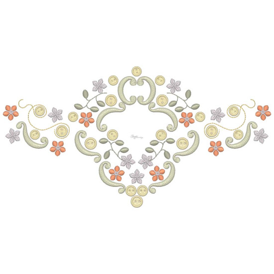 Gracieuse Bouton Broderie 3