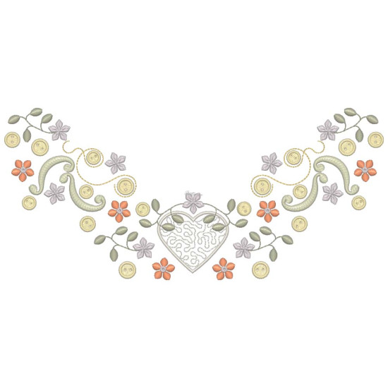 Gracieuse Bouton Broderie 3