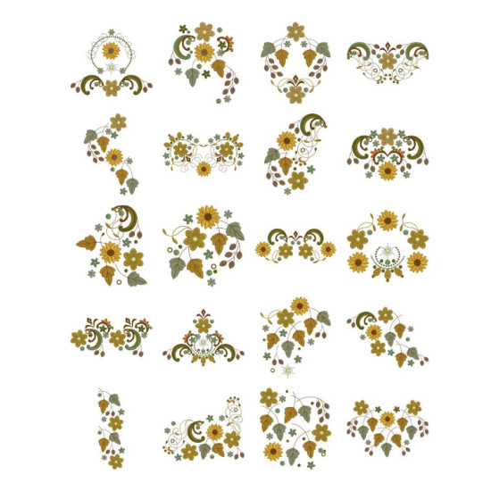 Gloriana Gold machine embroidery designs