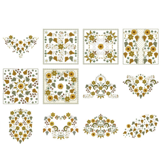 Gloriana Gold machine embroidery designs