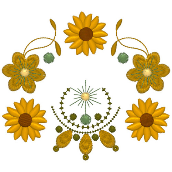 Gloriana Gold machine embroidery designs