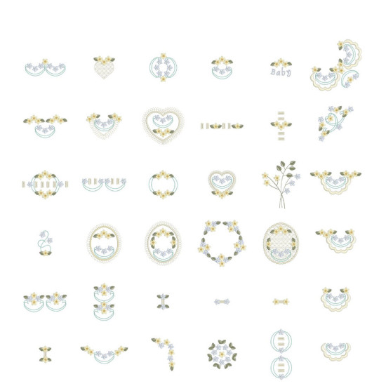 Graced in petals machine embroidery designs