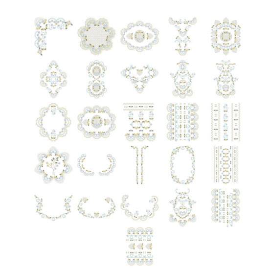 Graced in petals machine embroidery designs